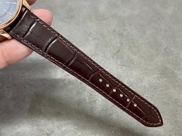 Rolex Cellini Date 50515 Brown Leather Black Index Dial 39mm Mens Replica Watch - Image 9