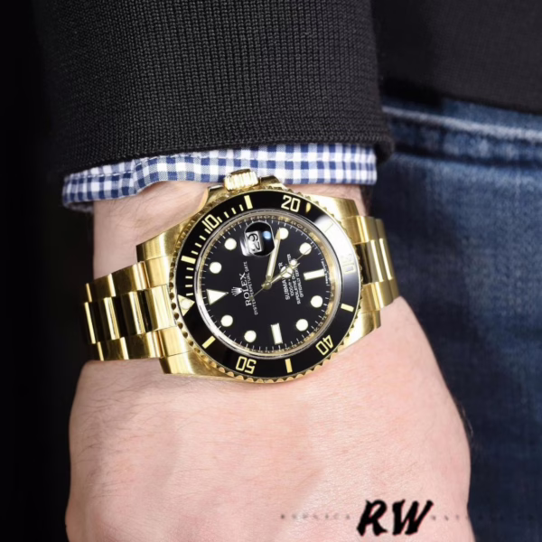 Rolex Submariner Date 116618LN Black Dial 40mm Mens Replica Watch - Image 13