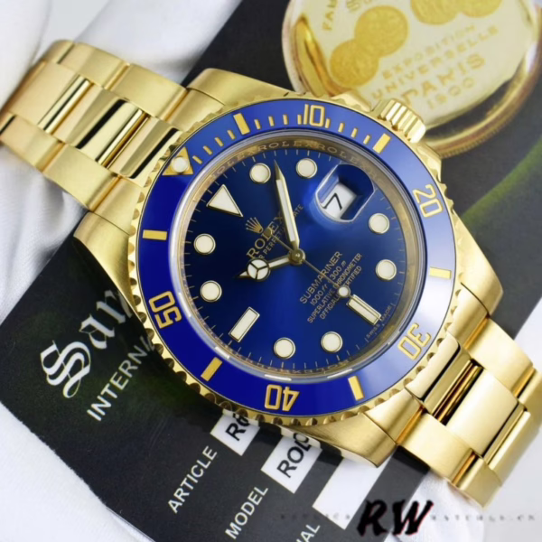 Rolex Submariner Date 116618LB Blue Dial 41mm Mens Replica Watch - Image 13