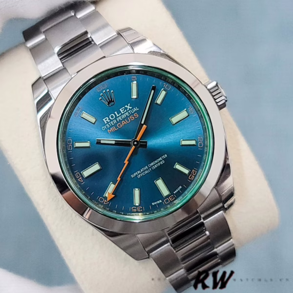 Rolex Milgauss 116400GV Stainless Steel Z-blue Dial 40mm Mens Replica Watch - Image 11