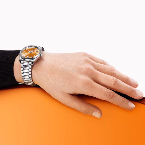 OMEGA Seamaster Aqua Terra Shades 38mm Saffron Orange Dial Bracelet Watch - Image 4