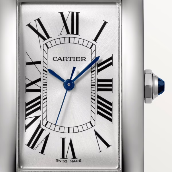 CARTIER TANK AMERICAINE Blue Strap 26.6 mm - Image 7