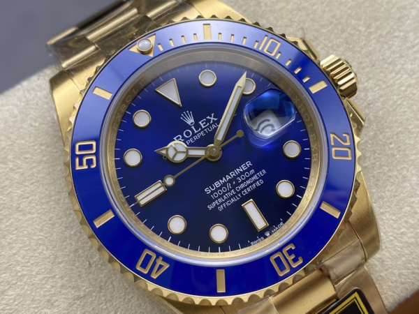 Rolex Submariner Date 116618LB Blue Dial 41mm Mens Replica Watch - Image 3