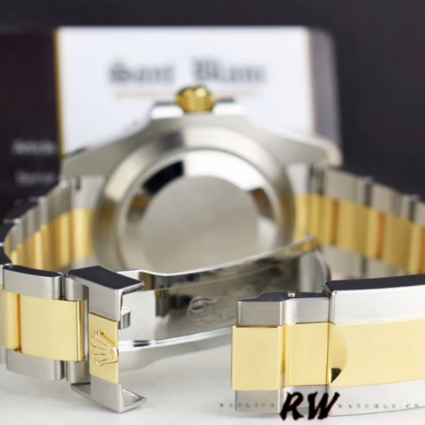 Replica Rolex Submariner Date 116613LB Two Tone Blue Dial 40mm Mens Watch - Image 14