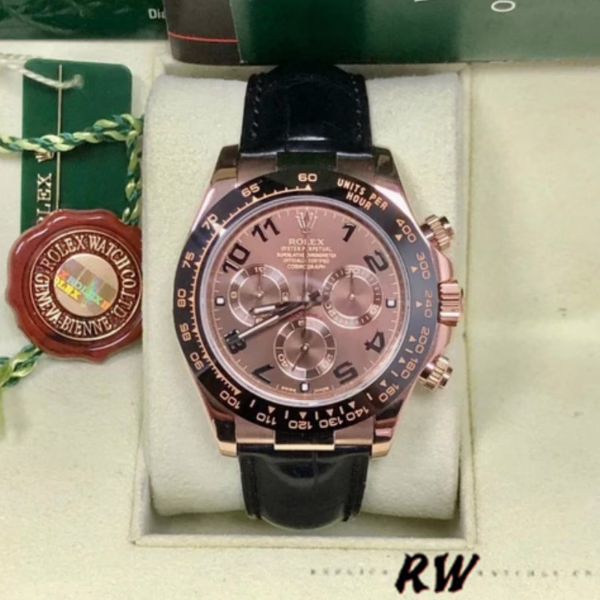 Rolex Cosmograph Daytona 116515 Chocolate Brown Dial 40mm Mens Replica Watch - Image 6