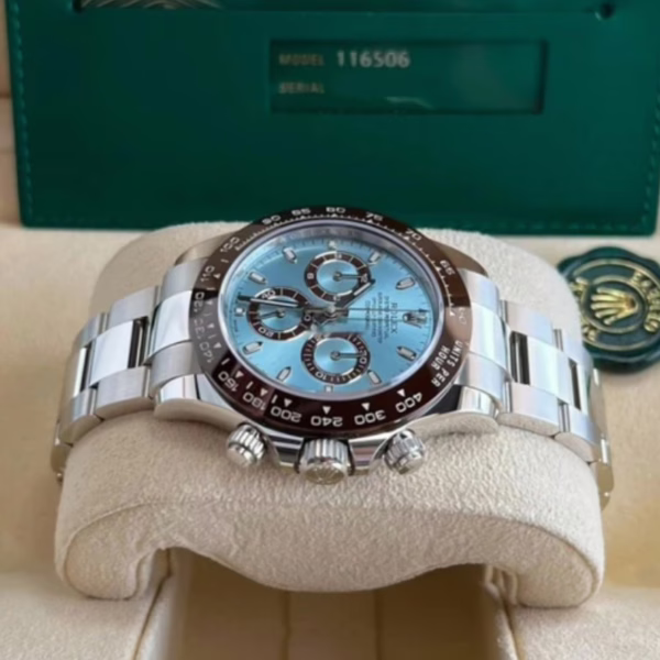 Rolex Cosmograph Daytona 116506 50th Anniversary Ice Blue Dial 40mm Mens Replica Watch - Image 7