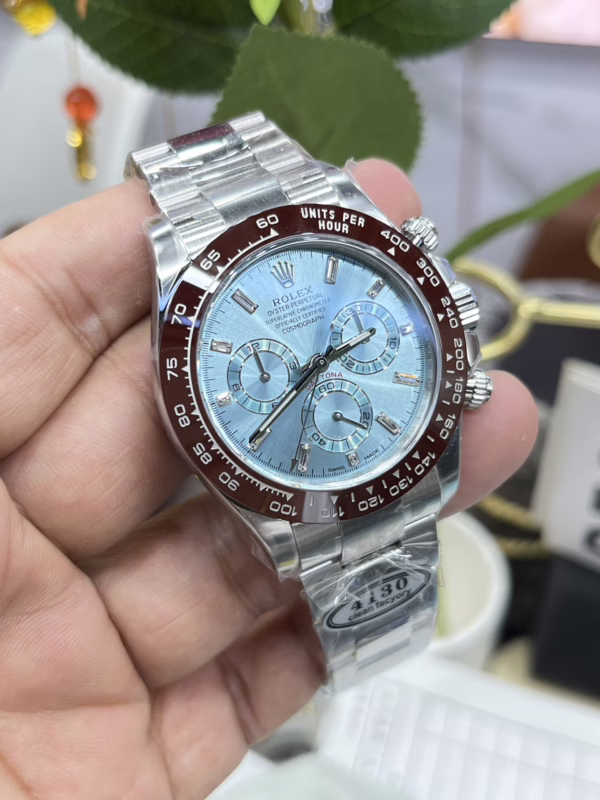Rolex Cosmograph Daytona 116506 Ice Blue Dial Platinum 40MM Mens Replica Watch - Image 7