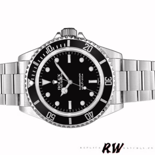 Rolex Submariner 5513 Black Dial Stainless Steel 40mm Mens Replica Watch - Image 4