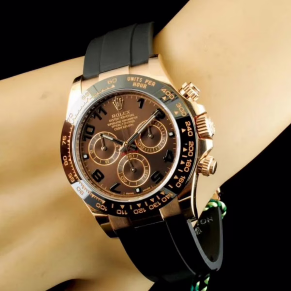Rolex Cosmograph Daytona 116515LN Chocolate Arabic Dial 40mm Mens Replica Watch - Image 12
