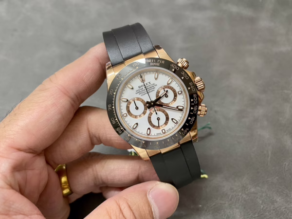 Rolex Cosmograph Daytona 116515LN Everose Gold Ivory Dial 40mm Mens Replica Watch - Image 2