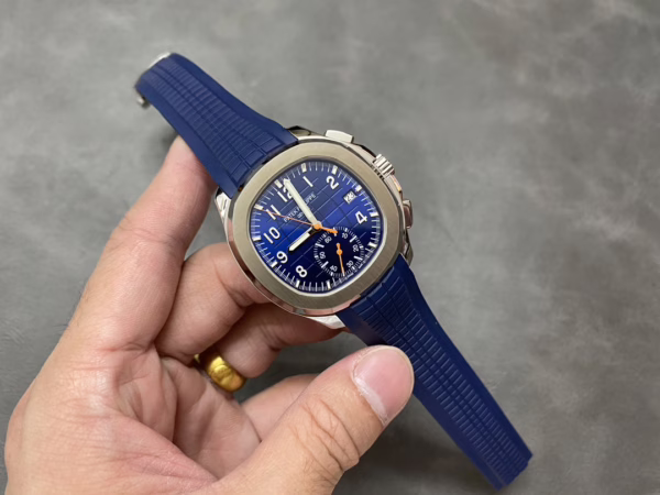 Replica Patek Philippe Aquanaut Blue 5968A 001 42mm Mens Watch - Image 9