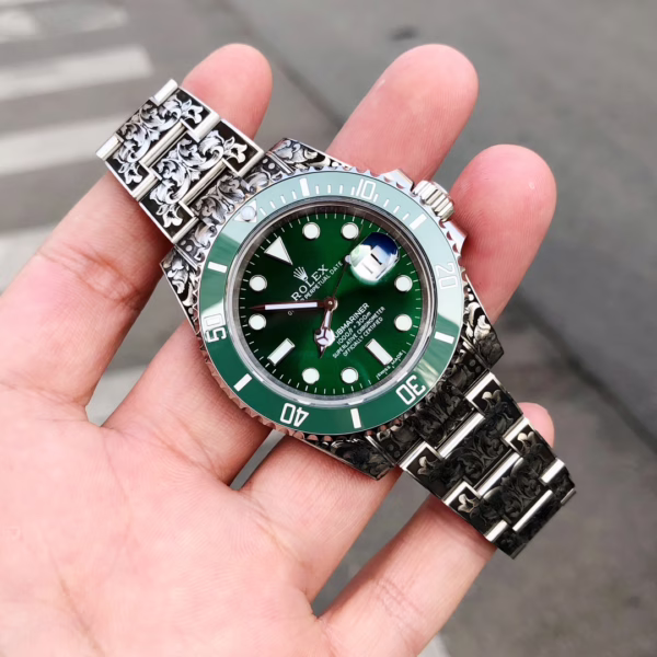 Huckleberry Custom Rolex Submariner Green - Image 6