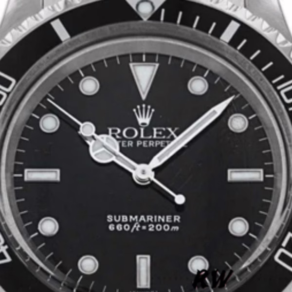 Rolex Submariner 5513 Black Dial Stainless Steel 40mm Mens Replica Watch - Image 5