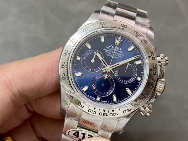 Rolex Cosmograph Daytona 116509 Blue Index Dial 40MM Mens Replica Watch - Image 12