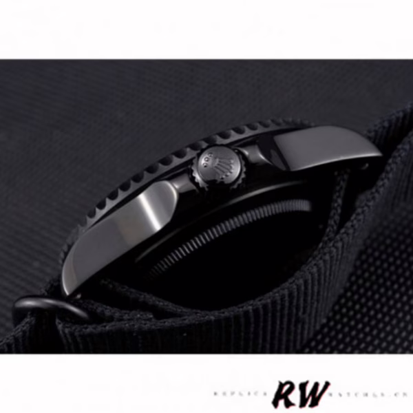 Rolex Submariner 622006 Black nylon strap Black Dial 40mm Mens Replica Watch - Image 3