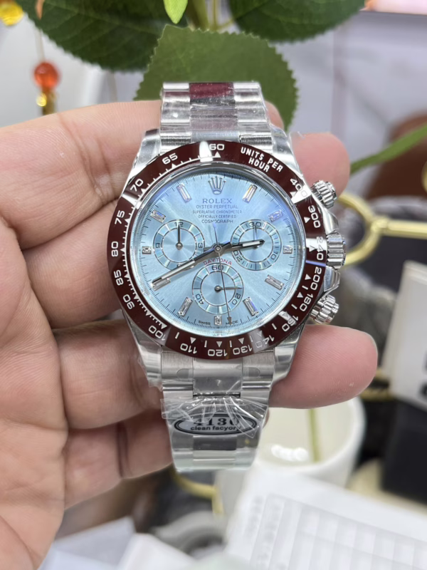 Rolex Cosmograph Daytona 116506 Ice Blue Dial Platinum 40MM Mens Replica Watch - Image 9