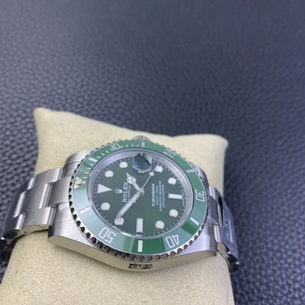 Rolex Submariner Date 116610LV Stainless Steel Oyster 40MM Green Dial Mens Replica Watch - Image 5