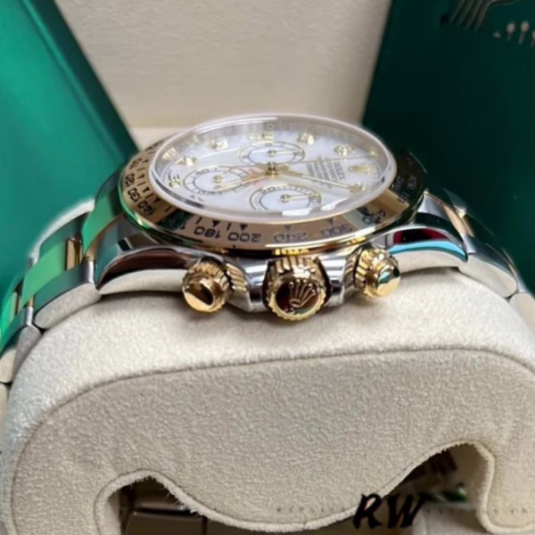 Rolex Cosmograph Daytona 116503 White Mother Of Pearl Dial 40MM Mens Replica Watch - Image 6