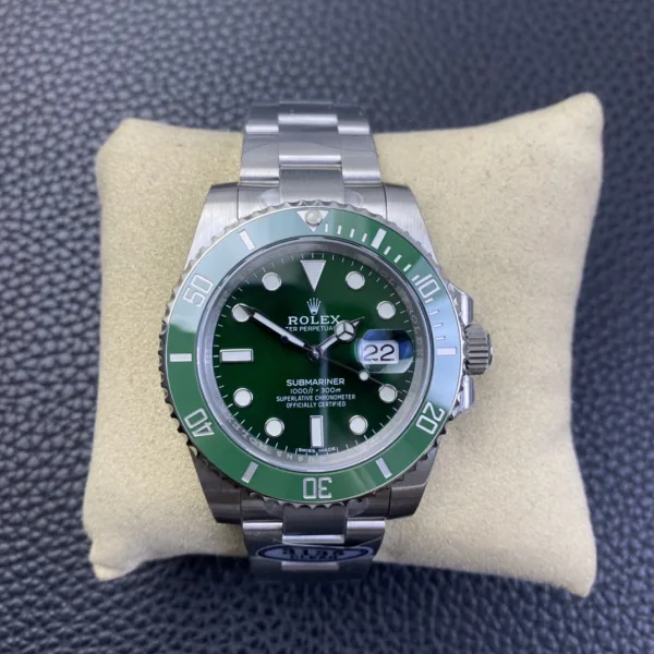 Rolex Submariner Date 116610LV Stainless Steel Oyster 40MM Green Dial Mens Replica Watch - Image 2