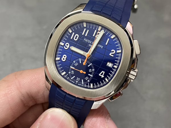 Replica Patek Philippe Aquanaut Blue 5968A 001 42mm Mens Watch - Image 3