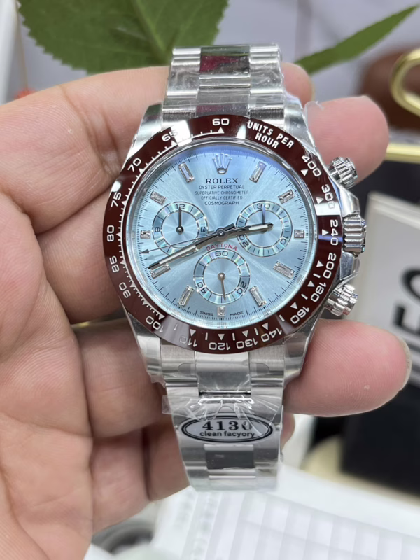 Rolex Cosmograph Daytona 116506 Ice Blue Dial Platinum 40MM Mens Replica Watch - Image 8