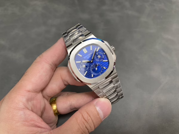 Patek Philippe Nautilus Perpetual Calendar White Gold Blue Dial 5740 1G 001 40mm - Image 9
