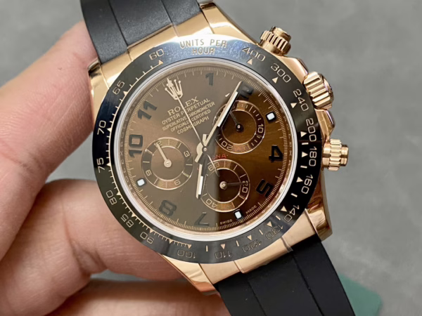Rolex Cosmograph Daytona 116515LN Chocolate Arabic Dial 40mm Mens Replica Watch - Image 3