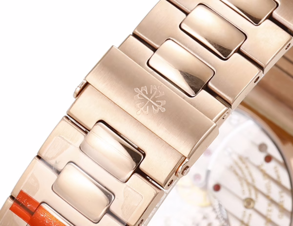Patek Philippe Nautilus Moon Phase Rose Gold Brown Sunburst 5712 1R 001 40MM - Image 9