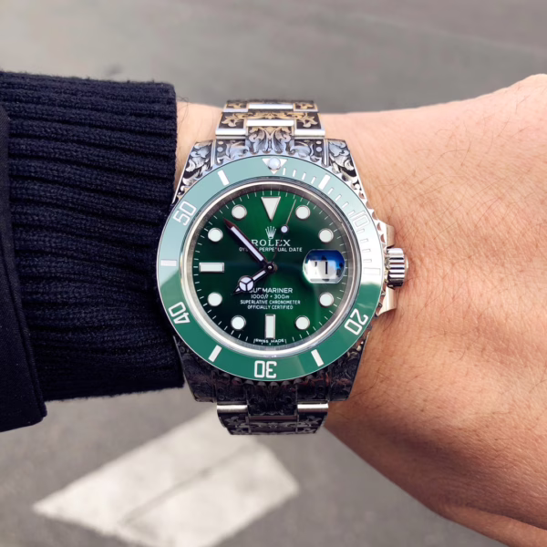 Huckleberry Custom Rolex Submariner Green - Image 7