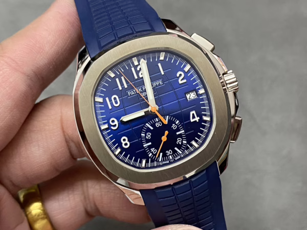 Replica Patek Philippe Aquanaut Blue 5968A 001 42mm Mens Watch - Image 4