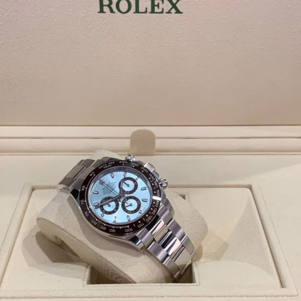 Rolex Cosmograph Daytona 116506 50th Anniversary Ice Blue Dial 40mm Mens Replica Watch - Image 4