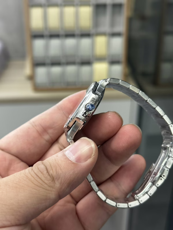Patek Philippe Nautilus Ladies Stainless Steel Blue Dial 7118 1200A 001 35mm - Image 7