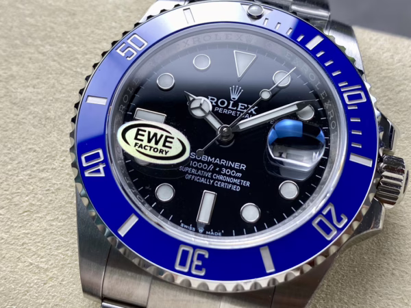 Rolex Submariner 126610 Blue Bezel Black Dial 41mm Mens Replica Watch - Image 18