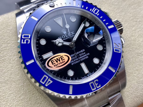 Rolex Submariner 126610 Blue Bezel Black Dial 41mm Mens Replica Watch - Image 17