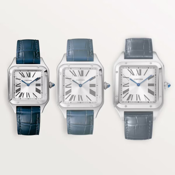 CARTIER SANTOS-DUMONT Blue Strap 38mm - Image 5