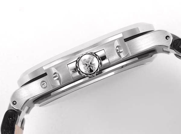 Patek Philippe Nautilus Moon Phases Rose & White Gold Slate Blue Sunburst 5712GR 001 - Image 8