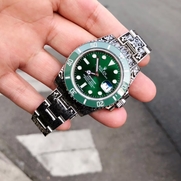 Huckleberry Custom Rolex Submariner Green - Image 9