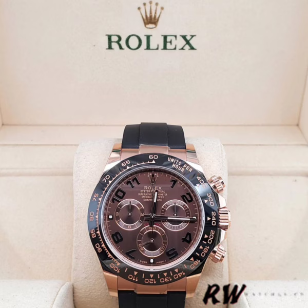Rolex Cosmograph Daytona 116515LN Chocolate Arabic Dial 40mm Mens Replica Watch - Image 13
