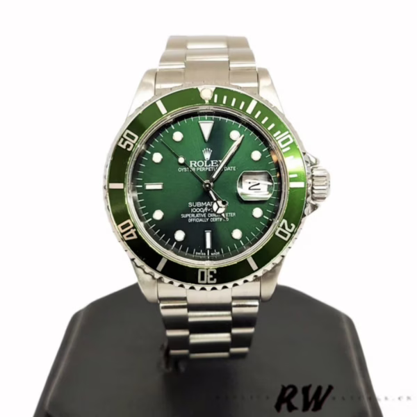 Rolex Submariner 16610 Stainless Steel Refinished Green Dial 40mm Mens Replica Watch - Image 3