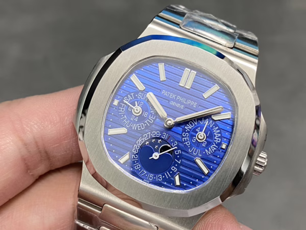 Patek Philippe Nautilus Perpetual Calendar White Gold Blue Dial 5740 1G 001 40mm - Image 3