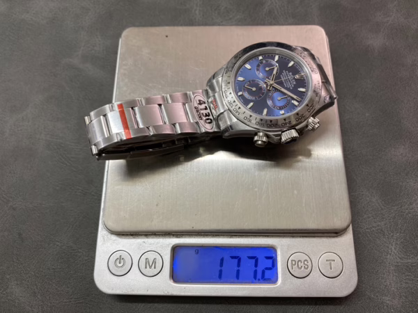 Rolex Cosmograph Daytona 116509 Blue Index Dial 40MM Mens Replica Watch - Image 6