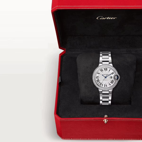 CARTIER BALLON BLEU Diamond Bezel 33mm - Image 9