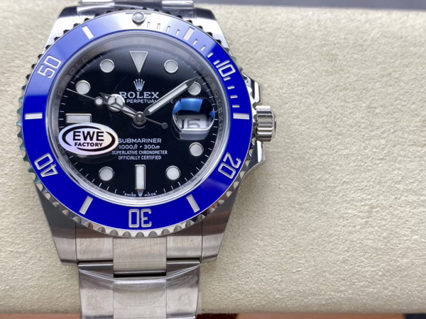 Rolex Submariner 126610 Blue Bezel Black Dial 41mm Mens Replica Watch - Image 19