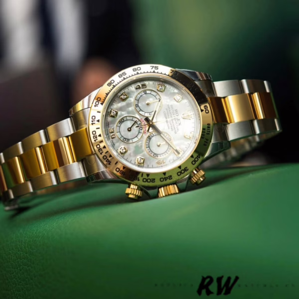 Rolex Cosmograph Daytona 116503 White Mother Of Pearl Dial 40MM Mens Replica Watch - Image 2