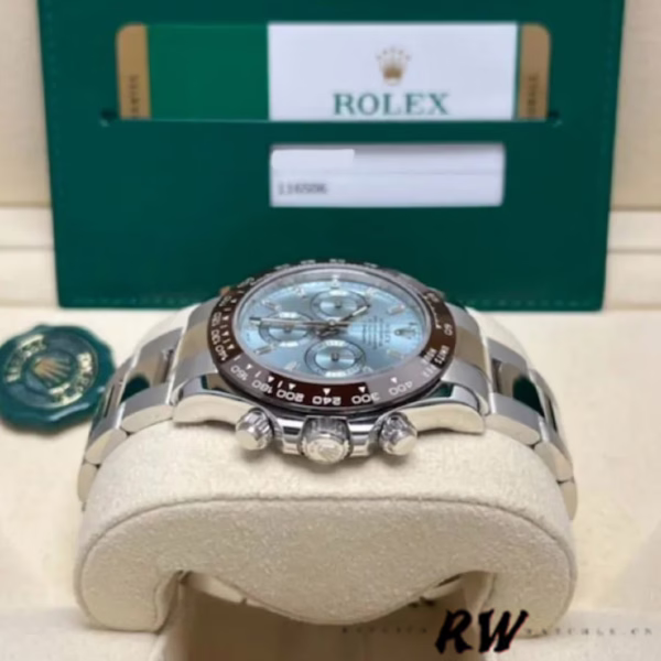 Rolex Cosmograph Daytona 116506 Ice Blue Dial Platinum 40MM Mens Replica Watch - Image 3