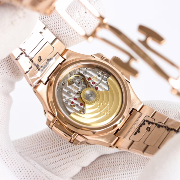 Patek Philippe Nautilus Ladies Rose Gold Blue Dial 7118 35.2mm - Image 7