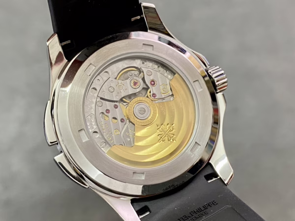 Replica Patek Philippe Aquanaut 5164A 001 Stainless Steel Dual Time 40mm Mens Watch - Image 5