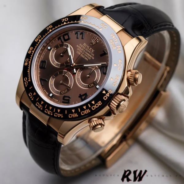 Rolex Cosmograph Daytona 116515 Chocolate Brown Dial 40mm Mens Replica Watch - Image 2