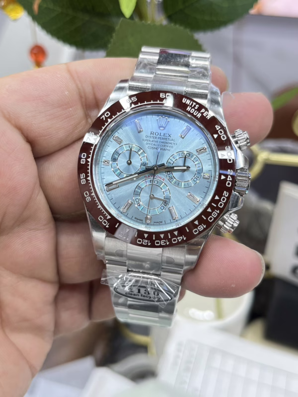 Rolex Cosmograph Daytona 116506 Ice Blue Dial Platinum 40MM Mens Replica Watch - Image 10