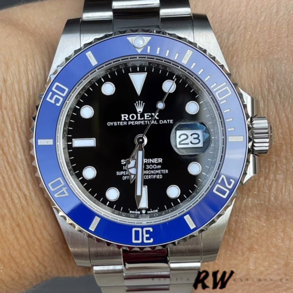 Rolex Submariner 126610 Blue Bezel Black Dial 41mm Mens Replica Watch - Image 6